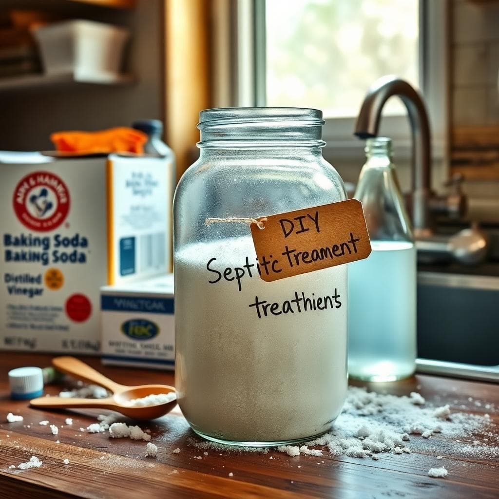 diy septic tank treatment bakin soda vinegar