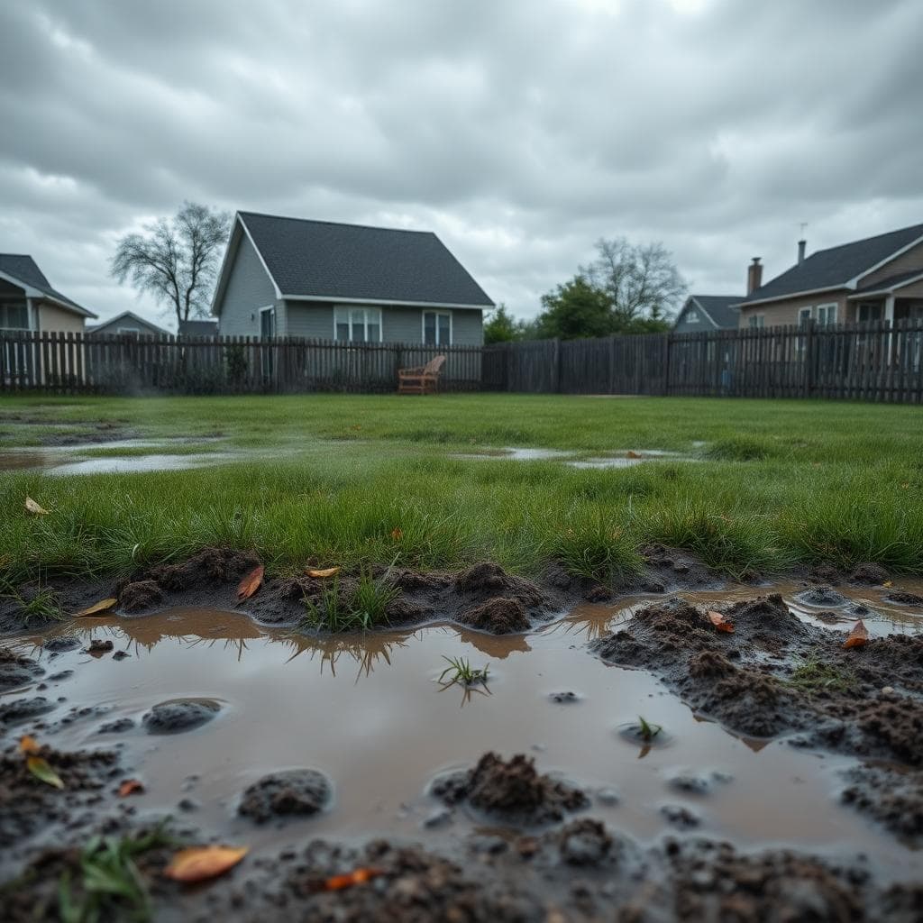Heavy rain saturates your drain field, causing septic tank smells after rain