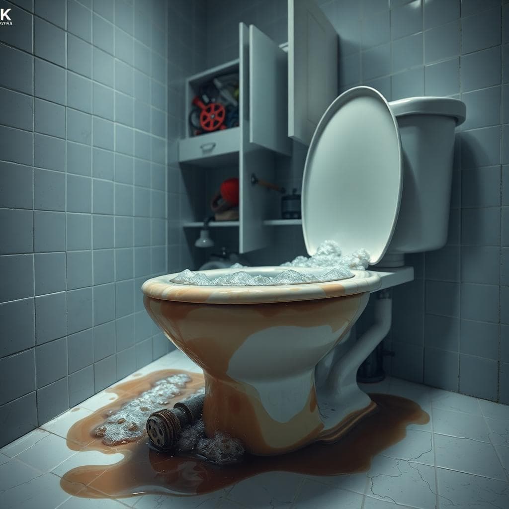 gurgling toilet septic tank
