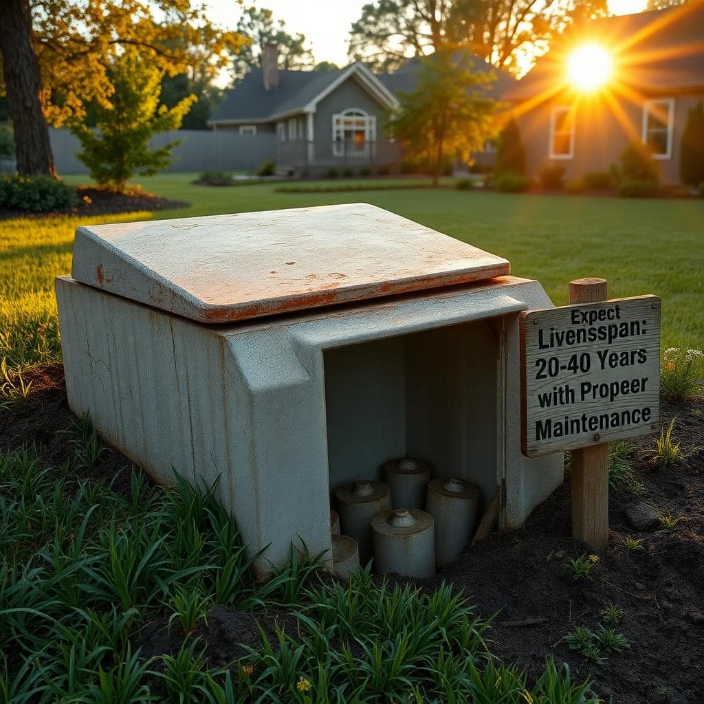 how long should a septic tank last