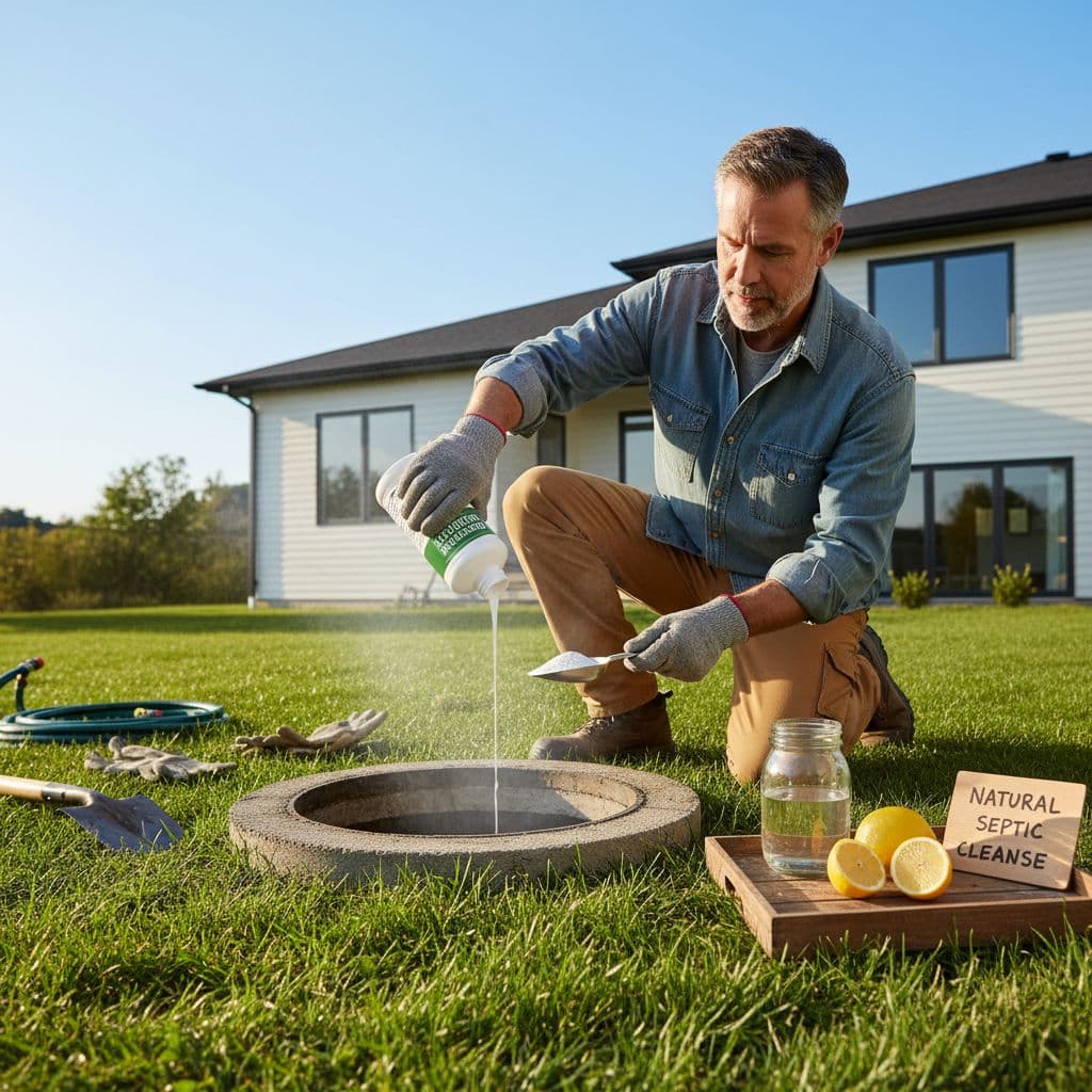 how to naturally clean your septic tank