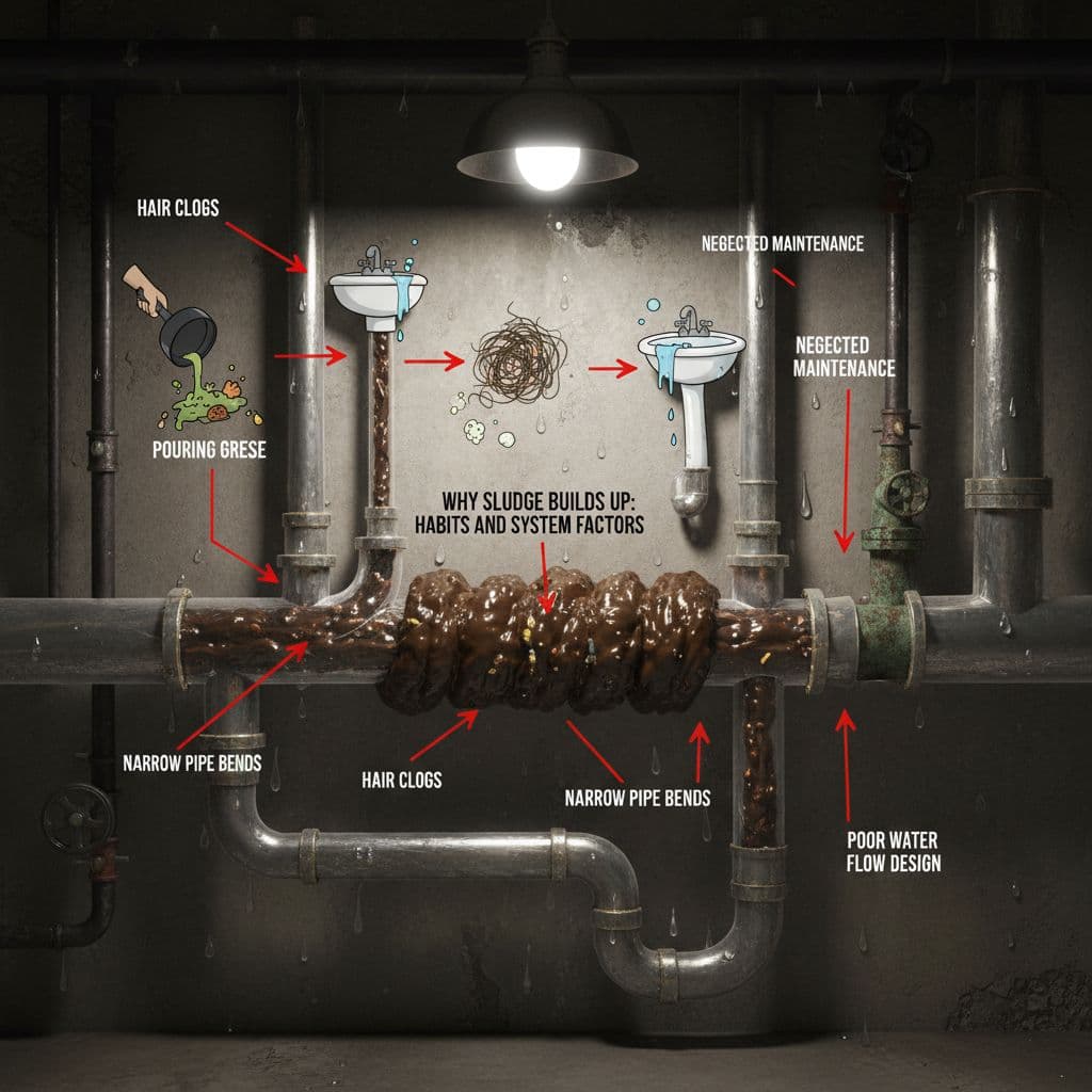 Why Sludge Builds Up: Habits and System Factors