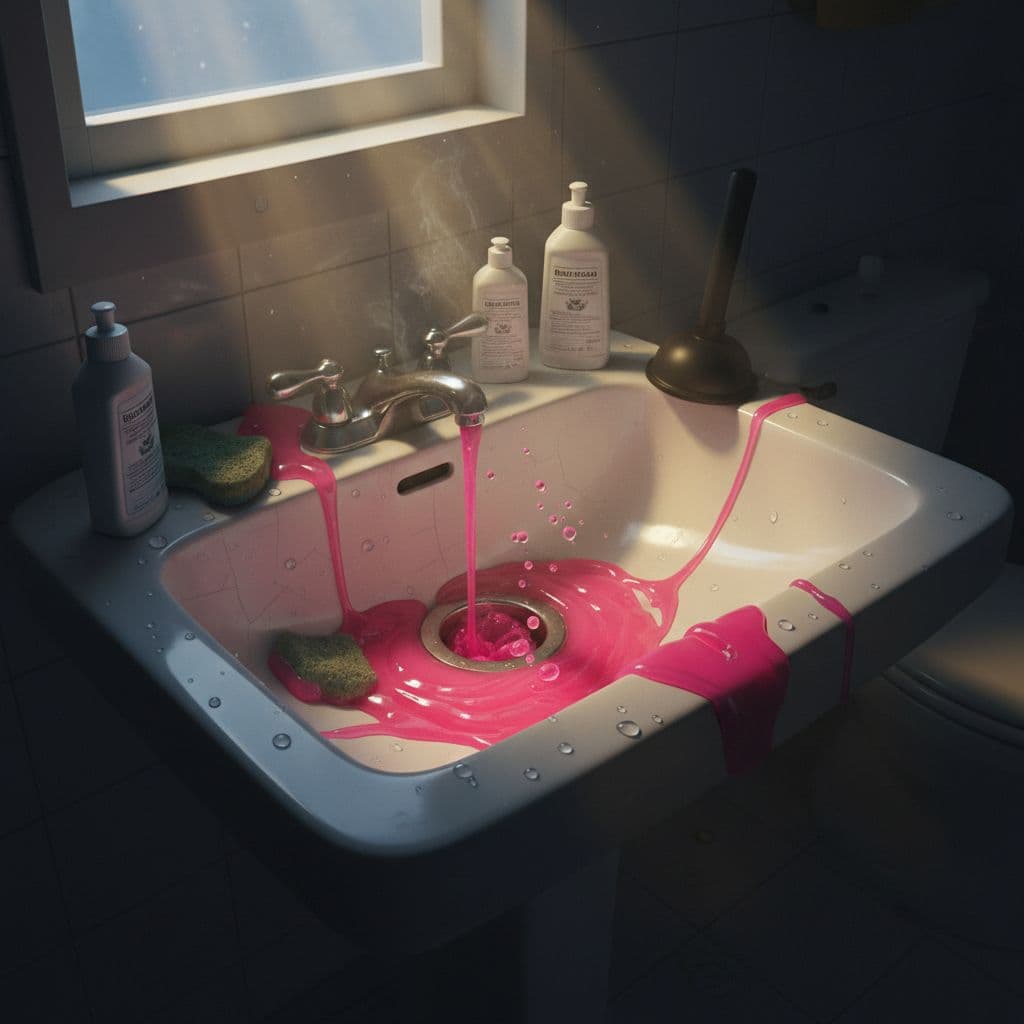 why pink sludge keeps coming back