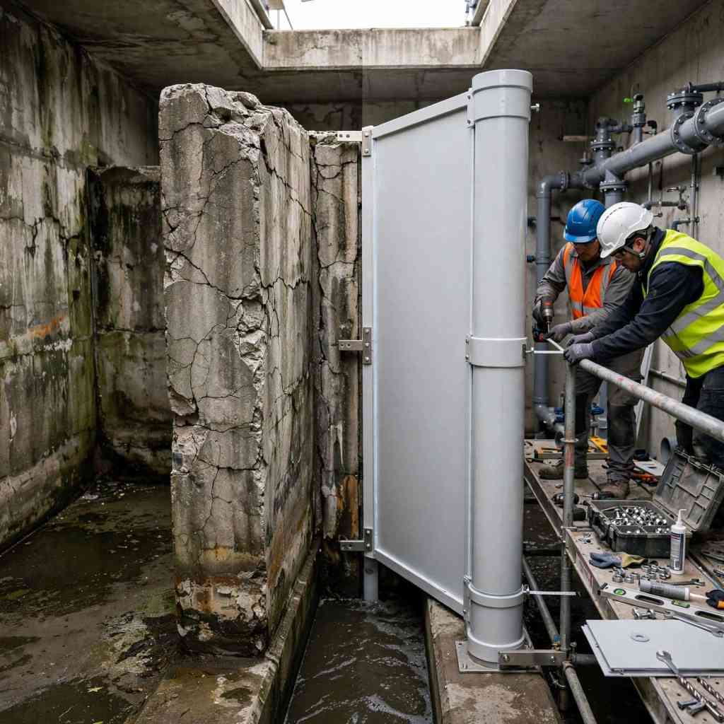 Concrete versus PVC baffle replacement