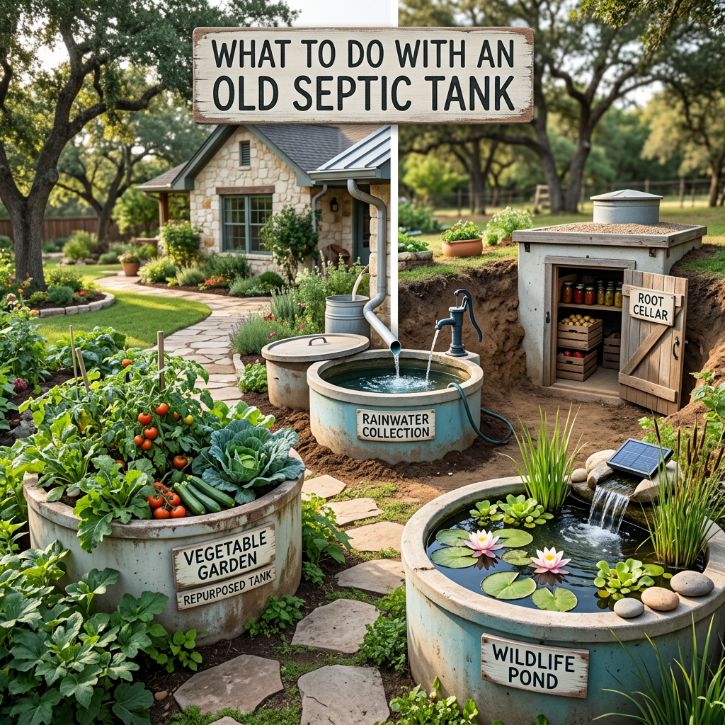 What to Do With an Old Septic Tank