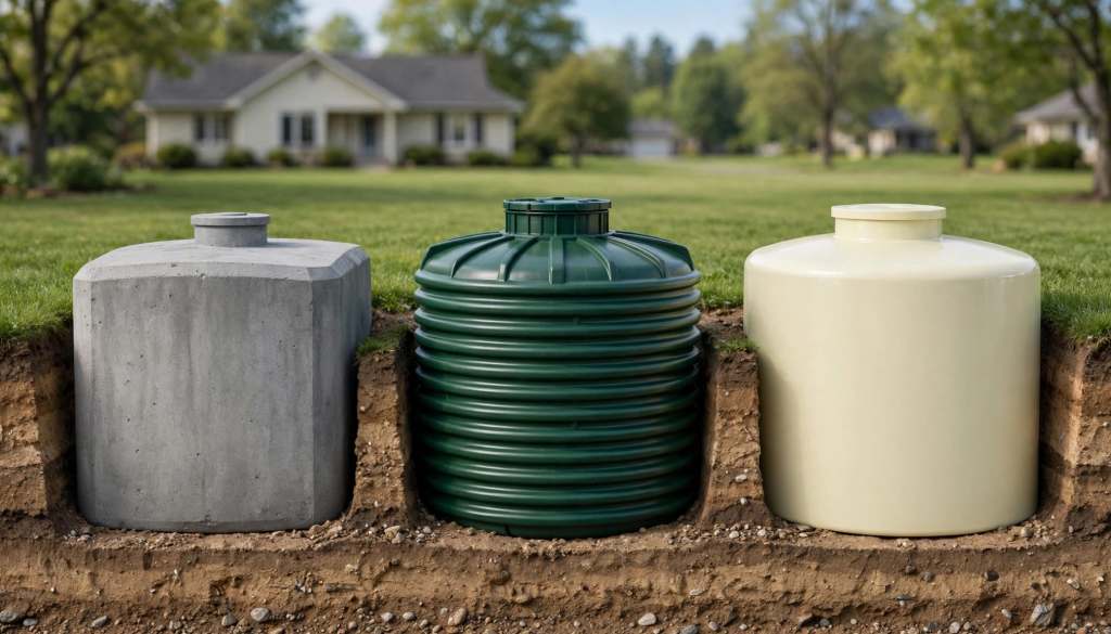 Concrete vs Plastic Septic Tank